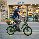 Hidoes C1 folding electric bike, 750w commuter electric bike with passenger seat. The Hidoes C1 come with 48V 13Ah battery, max speed 40km/h, long range 35 km, max load 150kg.